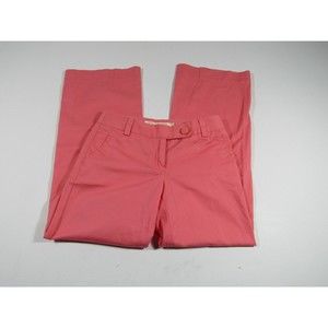 J.Crew Low Rise Wide Leg Women's Size 29 Pink Classic Twill Chino Pants